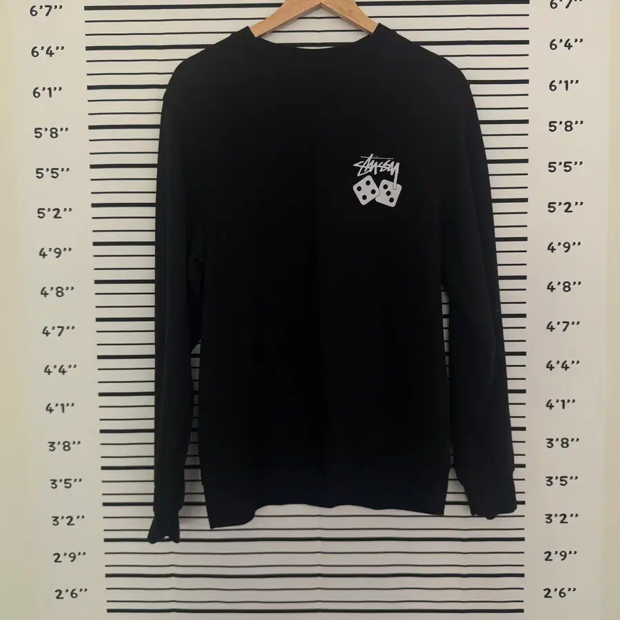 스투시(stussy)다이스 피그먼트 다이드 크루넥