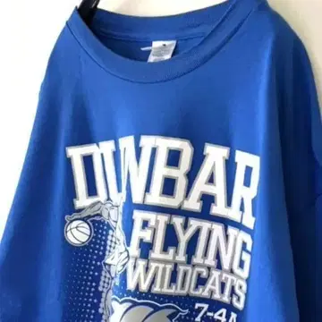 알스타일 DUNBAR 농구 T셔츠 XL 블루 파랑 구제 의류