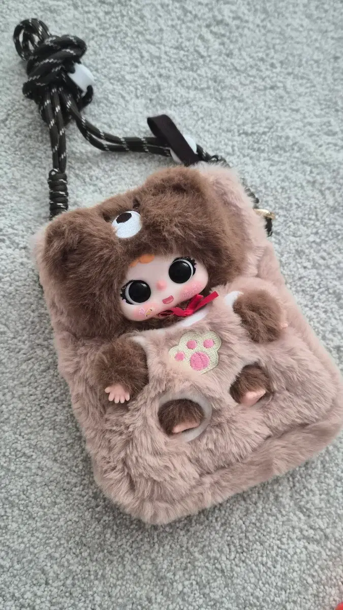 곰돌이 인형 파우치 가방