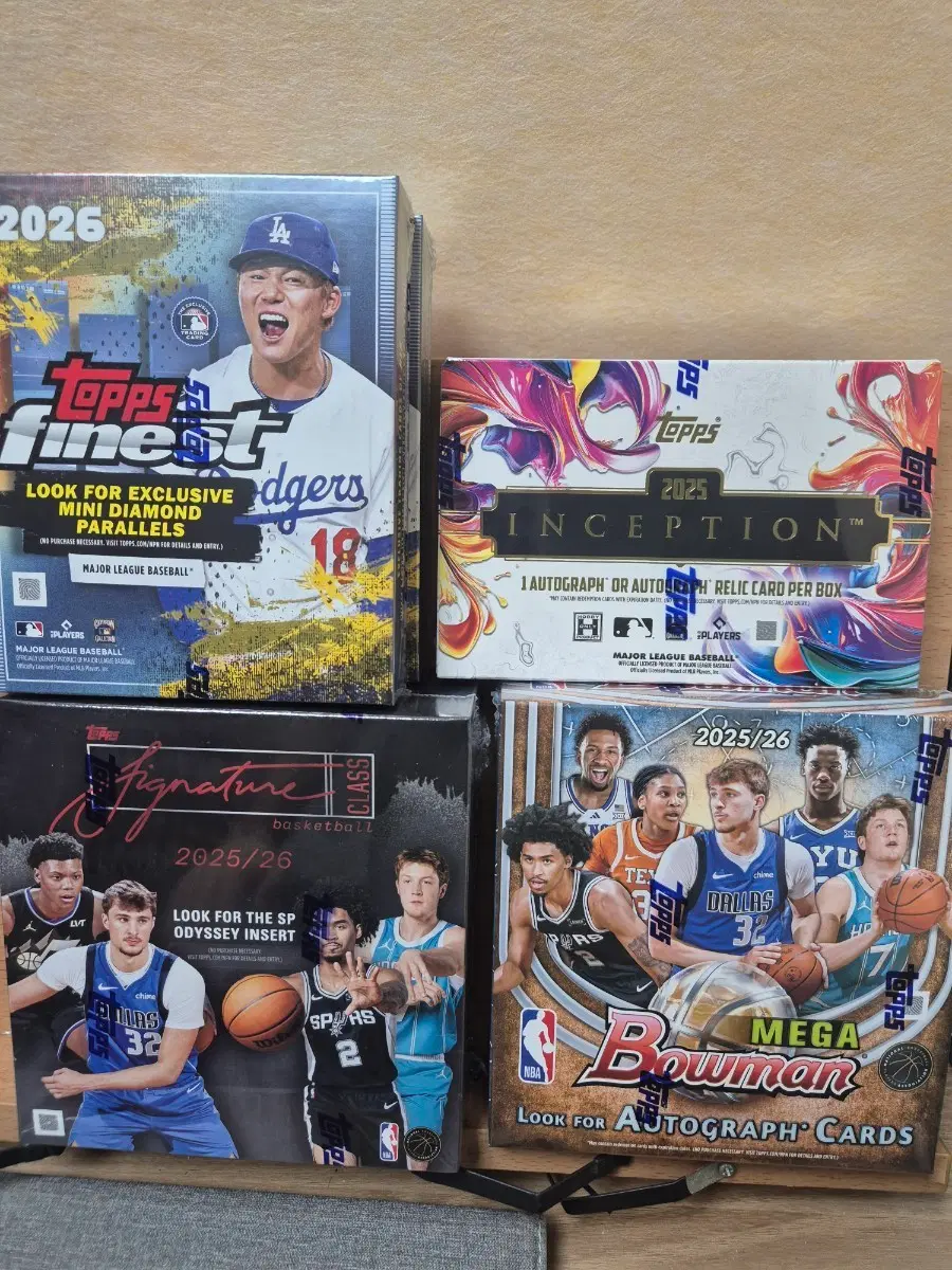 탑스 MLB NBA 야구 농구 카드 메가 박스