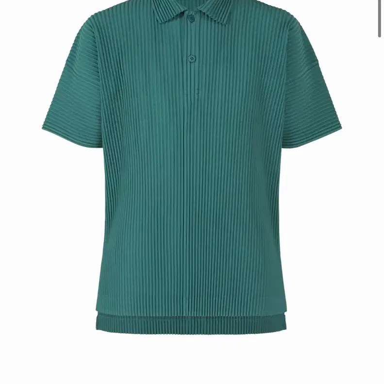 옴므플리세 이세이미야케 셋업 Teal Green 카라티+반바지