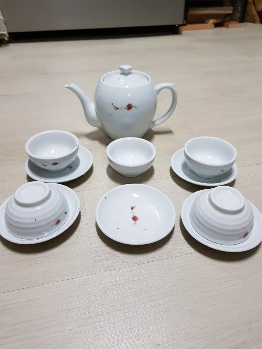 다기 세트 찻주전자 컵 받침 세트