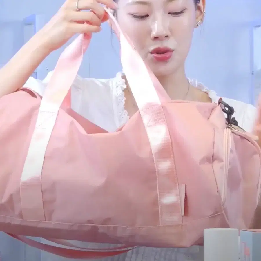 스포츠 보스턴백 핑크