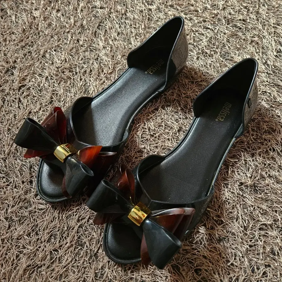 멜리사(Melissa) 빅 리본 젤리 플랫 슈즈 usa7 size(135-240)