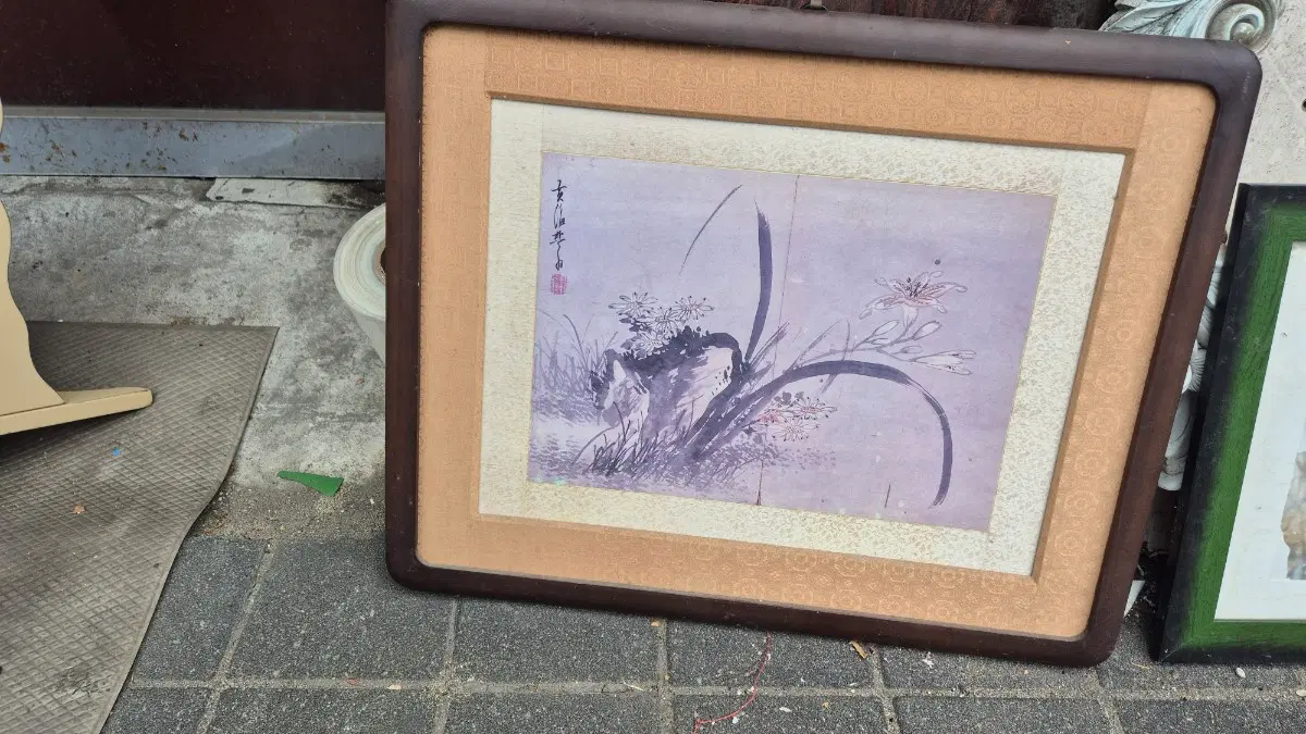 63   48 센치 최고급액자 민화그림
