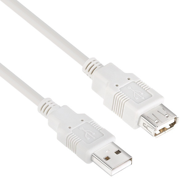 단거리 USB 2.0 A to A 연장 케이블 0.3m 라이트그레이