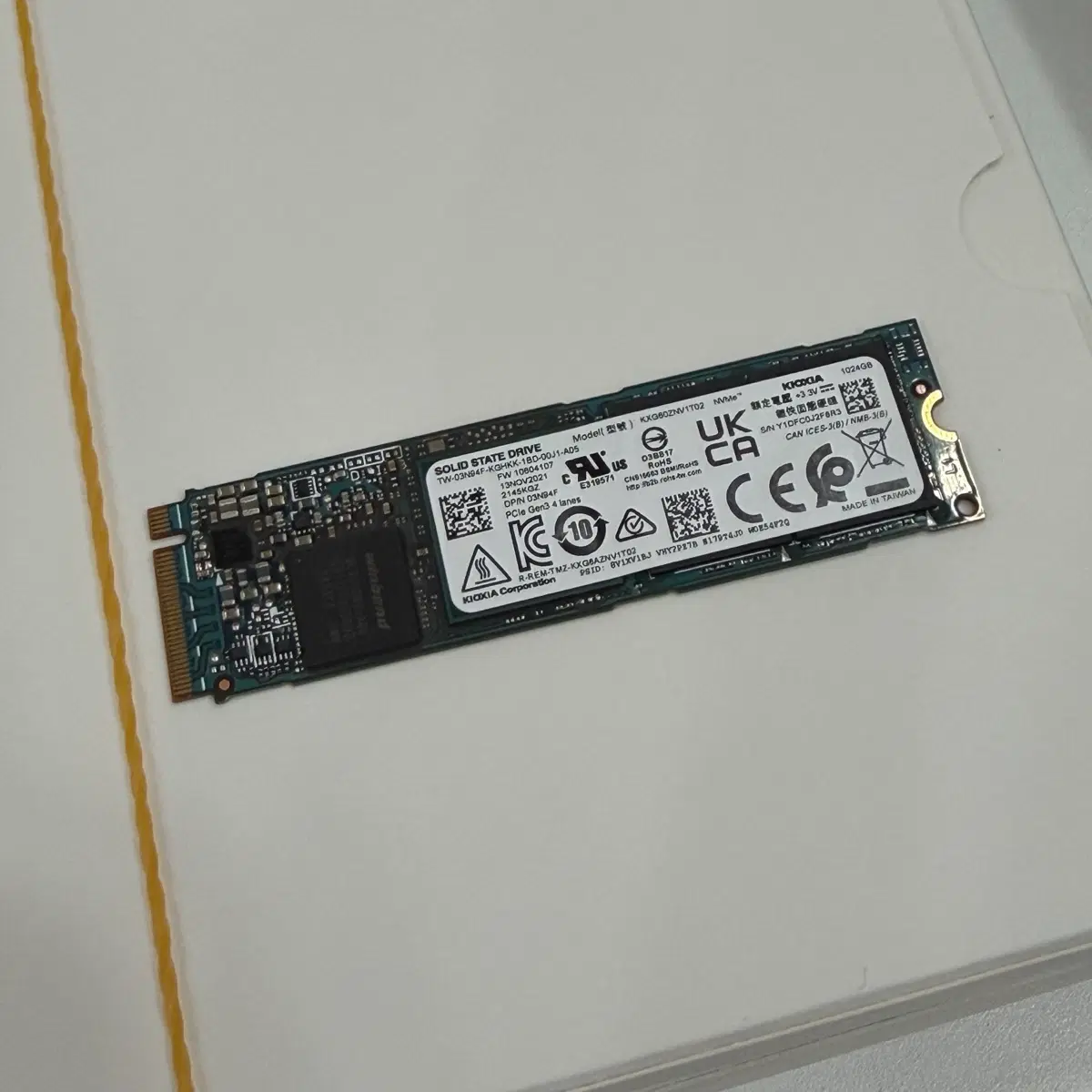 키옥시아 SSD NVMe 1TB PCIe Gen3