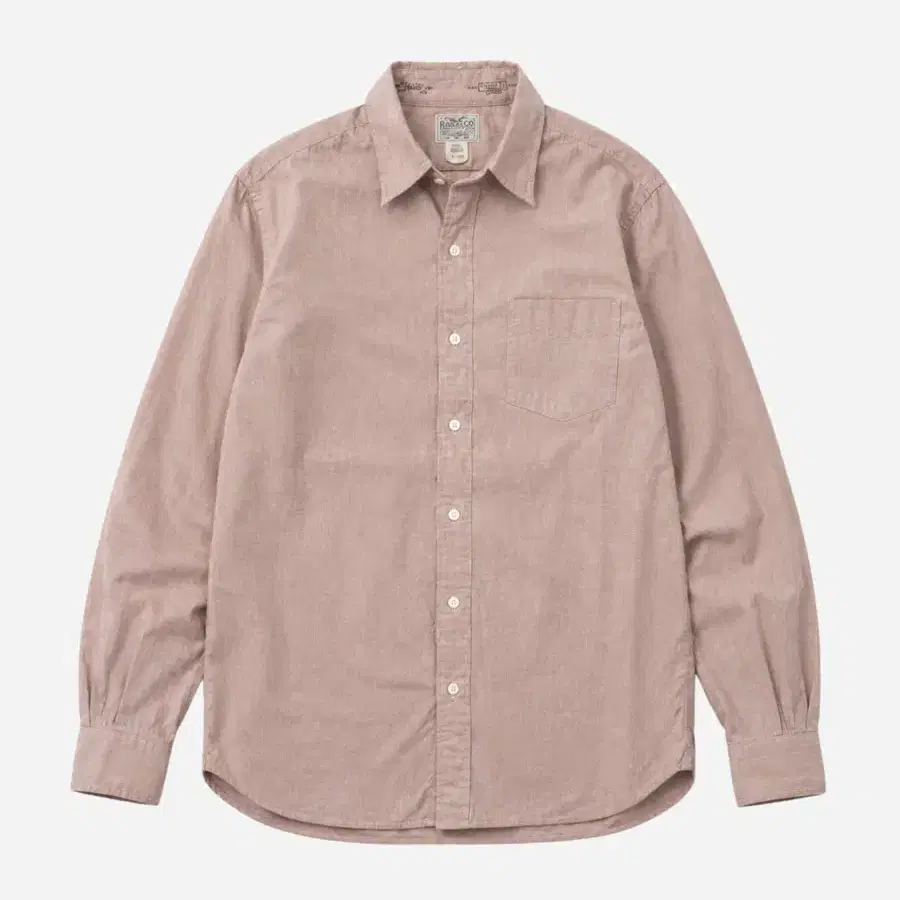 RRL 더블알엘 핀스트라이프 인디 핑크 코튼 셔츠