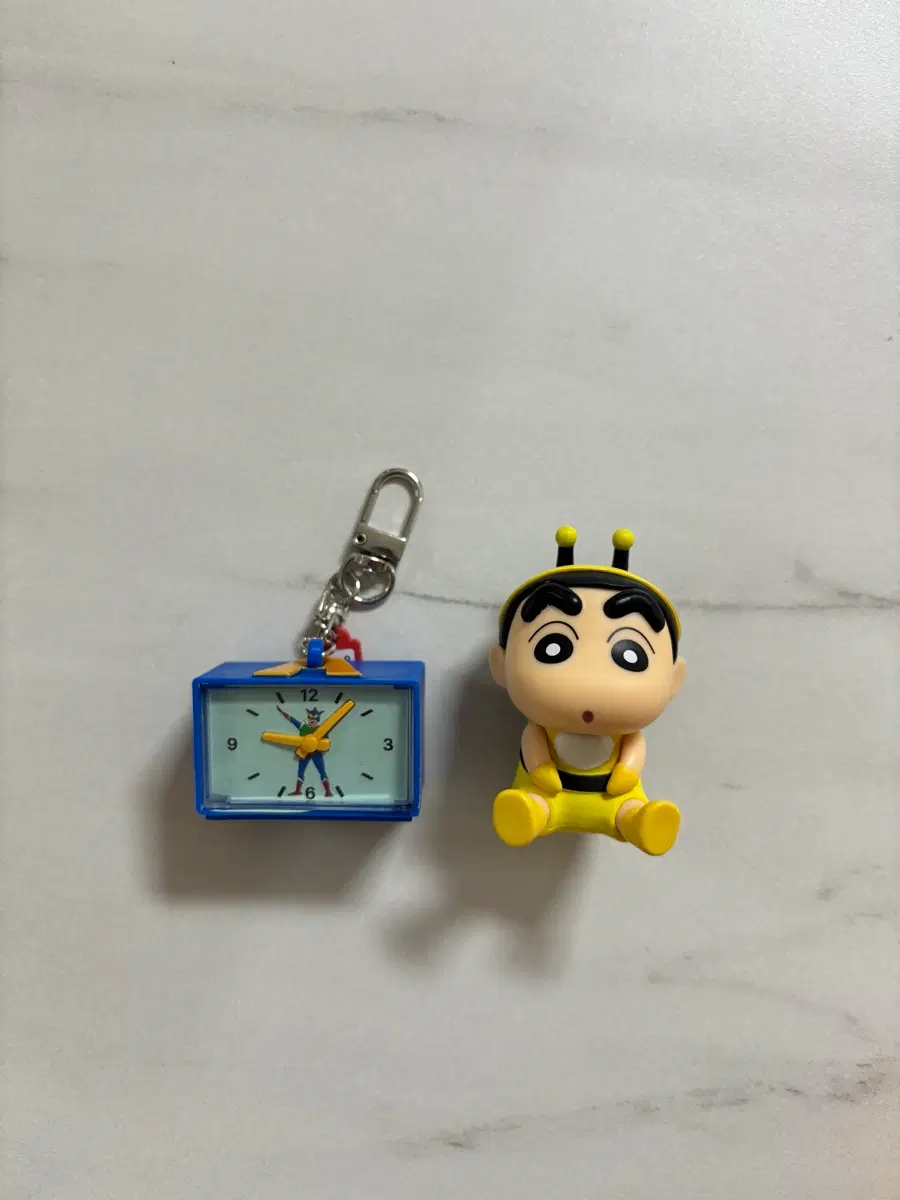 꿀벌짱구 피규어/ 짱구알람시계 키링 일괄