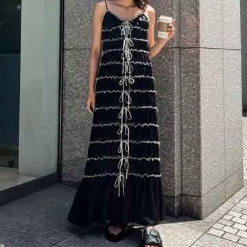 AMAIL Ribbon layer dress