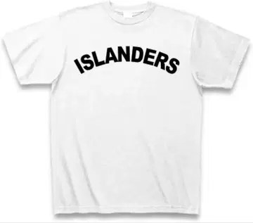 ISLANDERS 로고 프린트 T셔츠 화이트