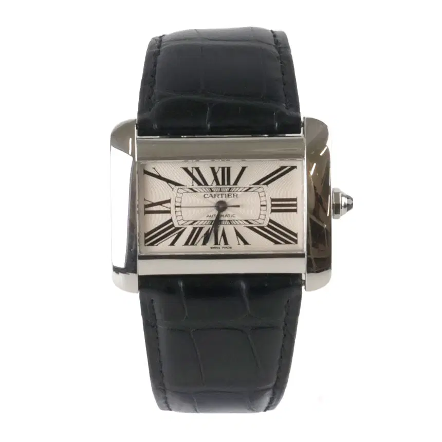 [중고명품다올] 까르띠에 탱크 디반 라지 오토매틱 남여공용 38mm W6300755