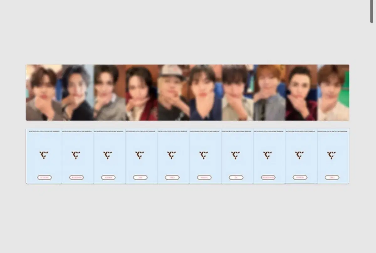 (구매완료)세븐틴 멤버쉽 키트 분철해요