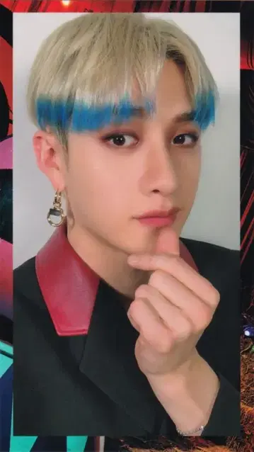 StrayKids Circus BangChan 트레이딩 카드 검은색 테두리