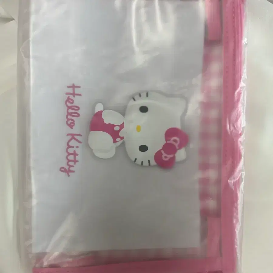헬로키티 투명 pvc 파우치 핑크