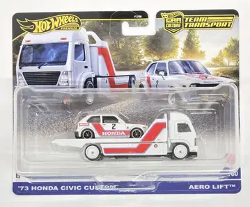 MATTEL HOTWHEELS TEAM TRANSPORT JBM36 '73 HONDA CIVIC CUSTOM/AERO LIFT #80