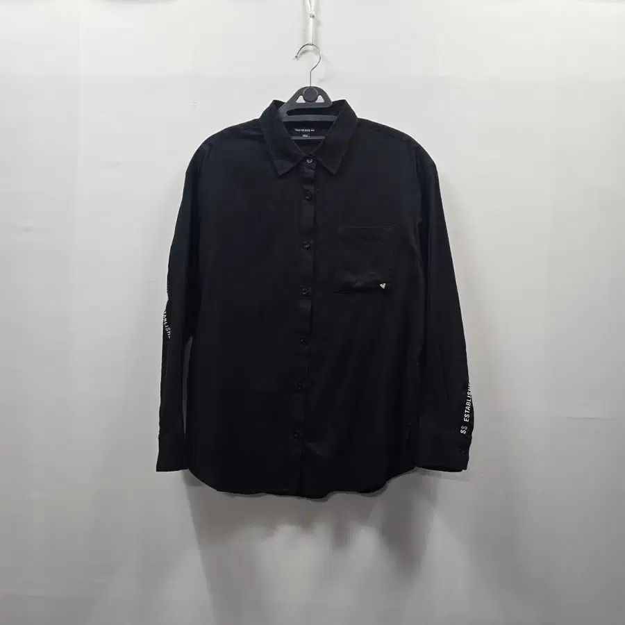 0549 게스 긴팔셔츠 블랙 xs