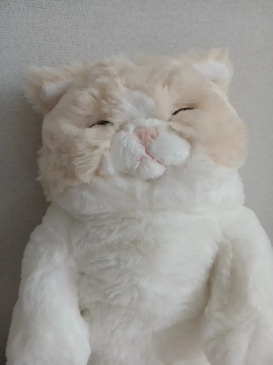 선레몬 쓰야쓰야고양이인형 크림색