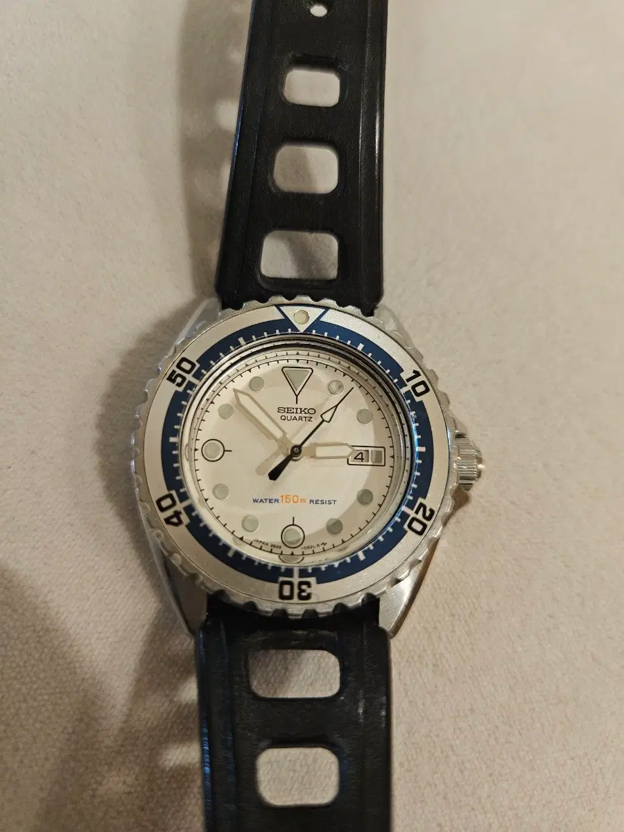 세이코 Seiko 2625-0170 빈티지 다이버 시계 화이트 다이얼