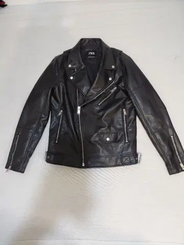 ZARA 더블 라이더 자켓 블랙 M