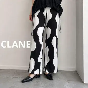 CLANE 클라네 카우 패턴 스트레이트 팬츠 소 패턴 애니멀 모드 S 1