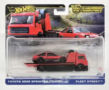MATTEL HOTWHEELS TEAM TRANSPORT JBM40 TOYOTA AE86 SPRINTER TRUENO/FLEET STREET #84