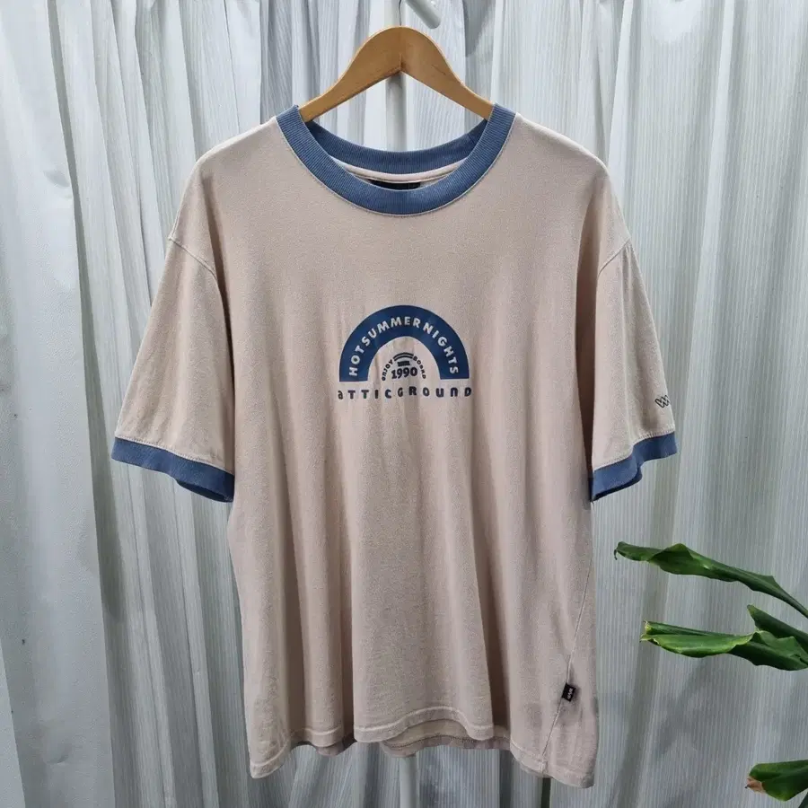 WV PROJECT 레터링 링거 반팔티 2303