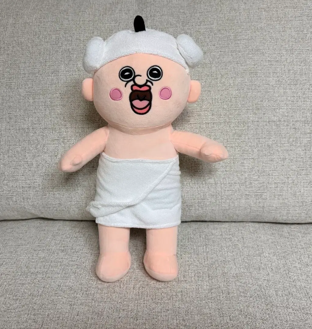 정품 빵빵이의 일상 목욕 가운 빵빵이 30cm 중형 인형