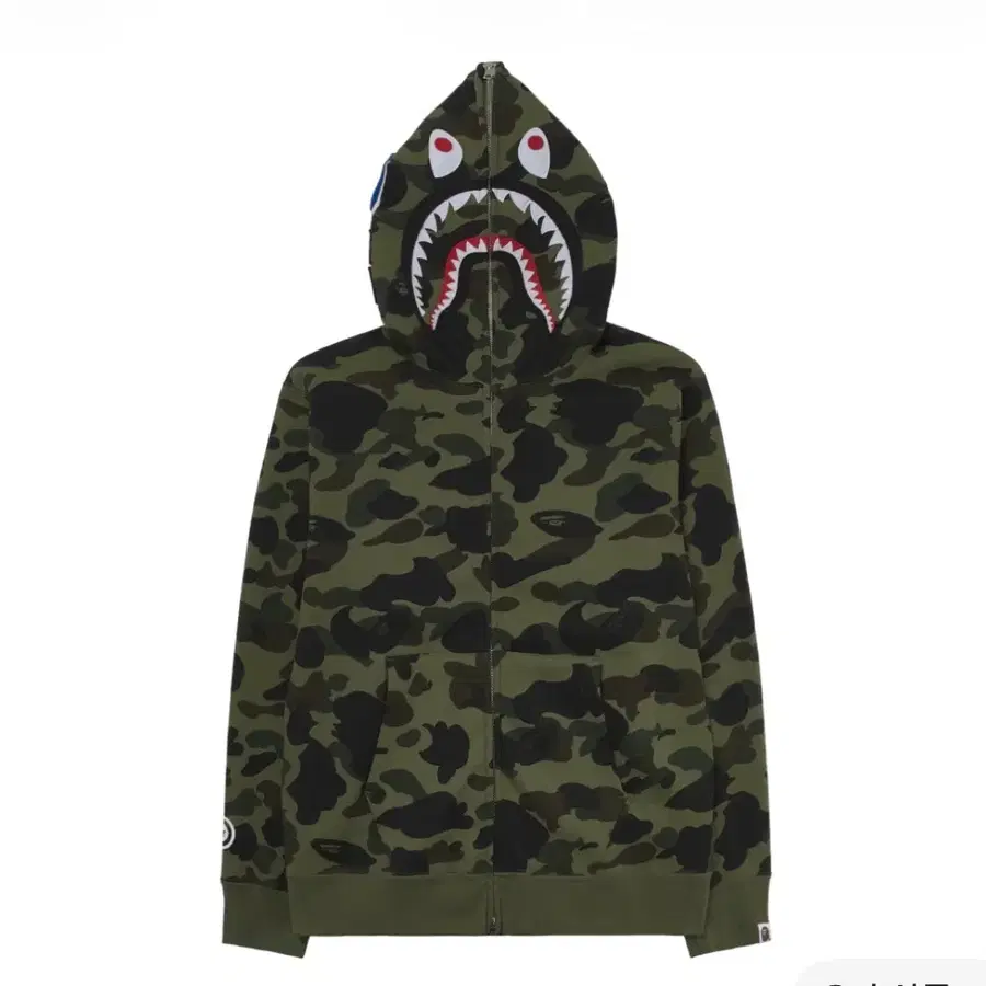 베이프 퍼스트 카모 샤크 후드집업 S-3XL