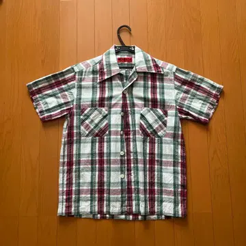 EVISU YAMANE 반팔 체크 셔츠
