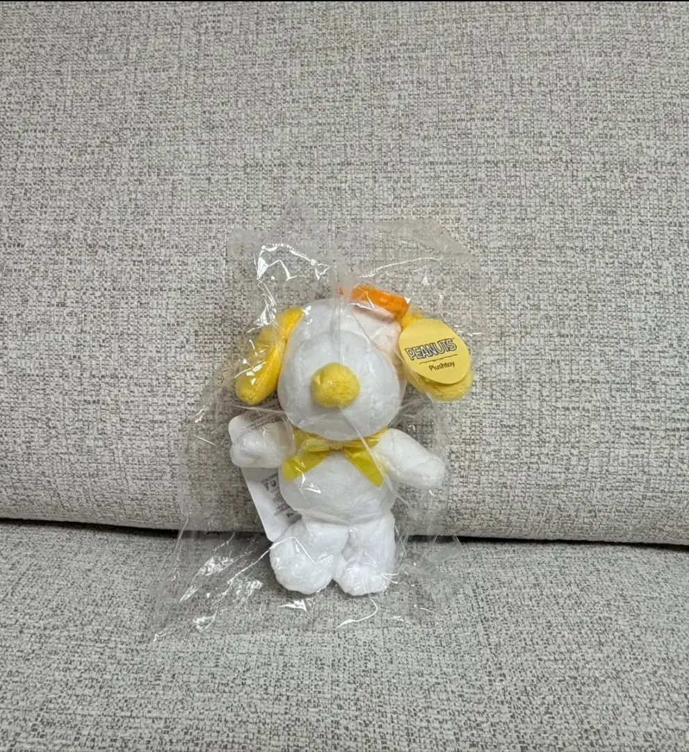 정품 스누피 옐로우 12cm 키링 인형