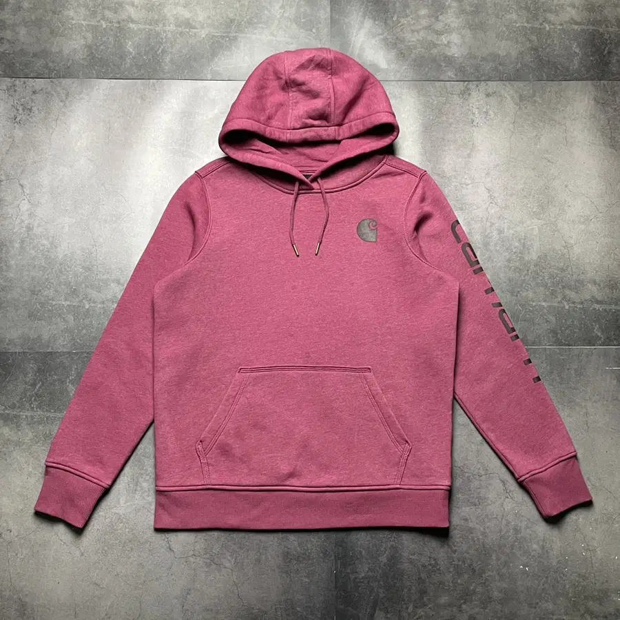 CARHARTT 칼하트 와인 그래픽 기모 후드티 A01397
