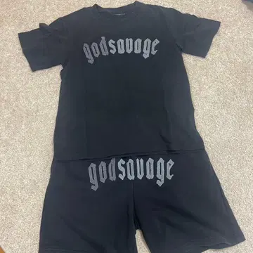 godsavage 티셔츠 숏팬츠 셋업