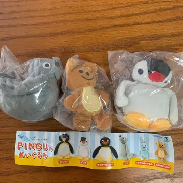 캡슐 토이 핑구 PINGU 봉제 인형 세트