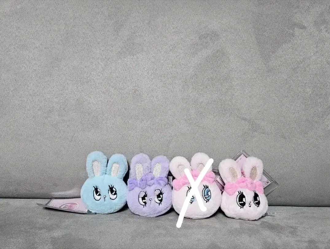 정품 에스더버니 블루버니 얼굴 6cm 키링 인형