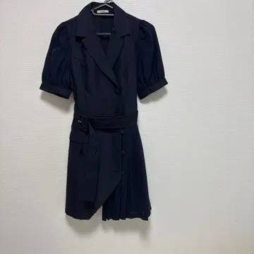 플리츠 이소재 시어 테일러드 원피스