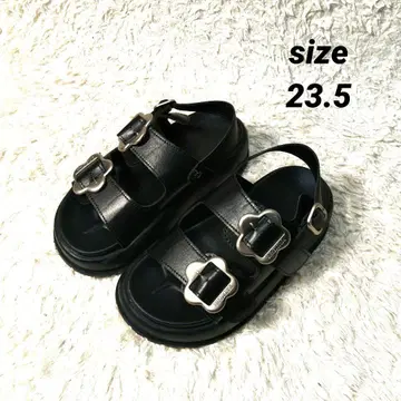 여성용 통굽 샌들 Arizona 타입 플라워 버클 37 Y2K
