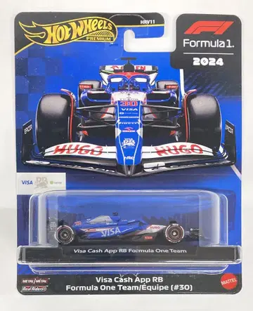 MATTEL 핫휠 프리미엄 핫휠 비자 캐시 앱 RB 포뮬러 원 팀/에퀴프(#30 리암 로슨) JBM24