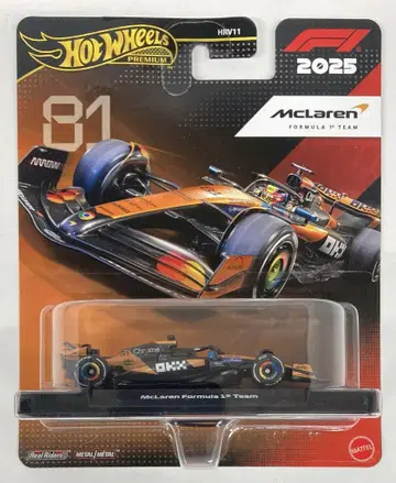 MATTEL HOTWHEELS 프리미엄 HOTWHEELS 맥라렌 포뮬러 1 팀/#81