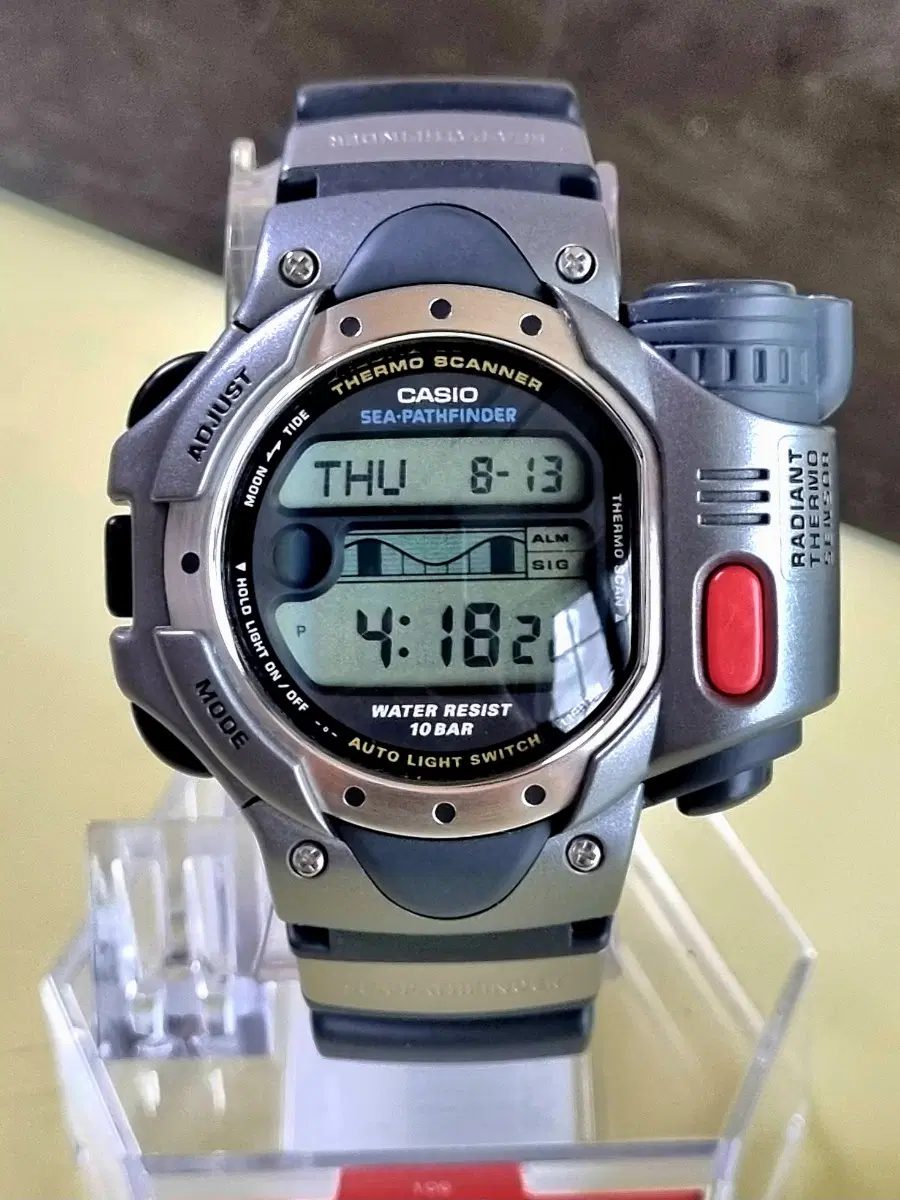 빈티지 미사용급 90's 피싱기어 CASIO SPF-10 문페이즈 필드워치 군사워치 다이버 카시오시계