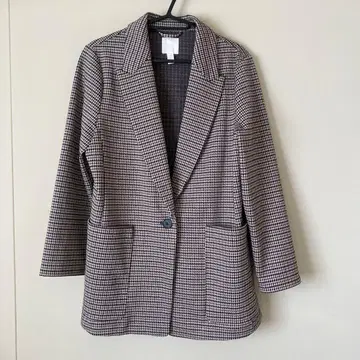 새상품급 H&M 하운드투스 패턴 테일러드 자켓
