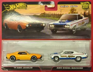 MATTEL HOTWHEELS 2팩 '71 AMC JAVELIN/AMC REBEL MACHINE JBL06