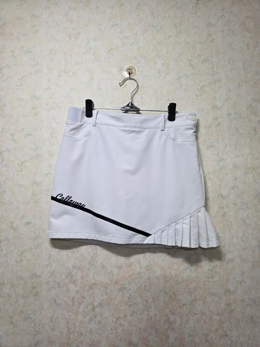 (무료배송)캘러웨이 부분 플리츠 프린트 큐롯