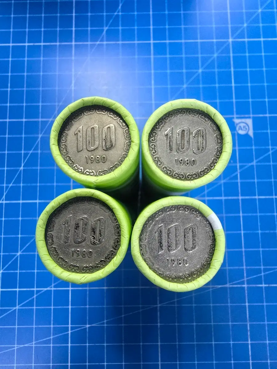1980년 100원 동전 4롤 200개