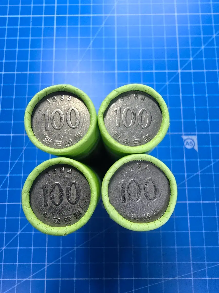 1984년 100원 동전 4롤 200개