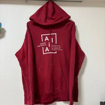 [ 8월 말 처분 ] AliA 후드티 레드 XL 사이즈