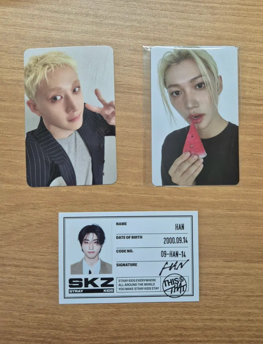 스트레이키즈 this&that 포카교환