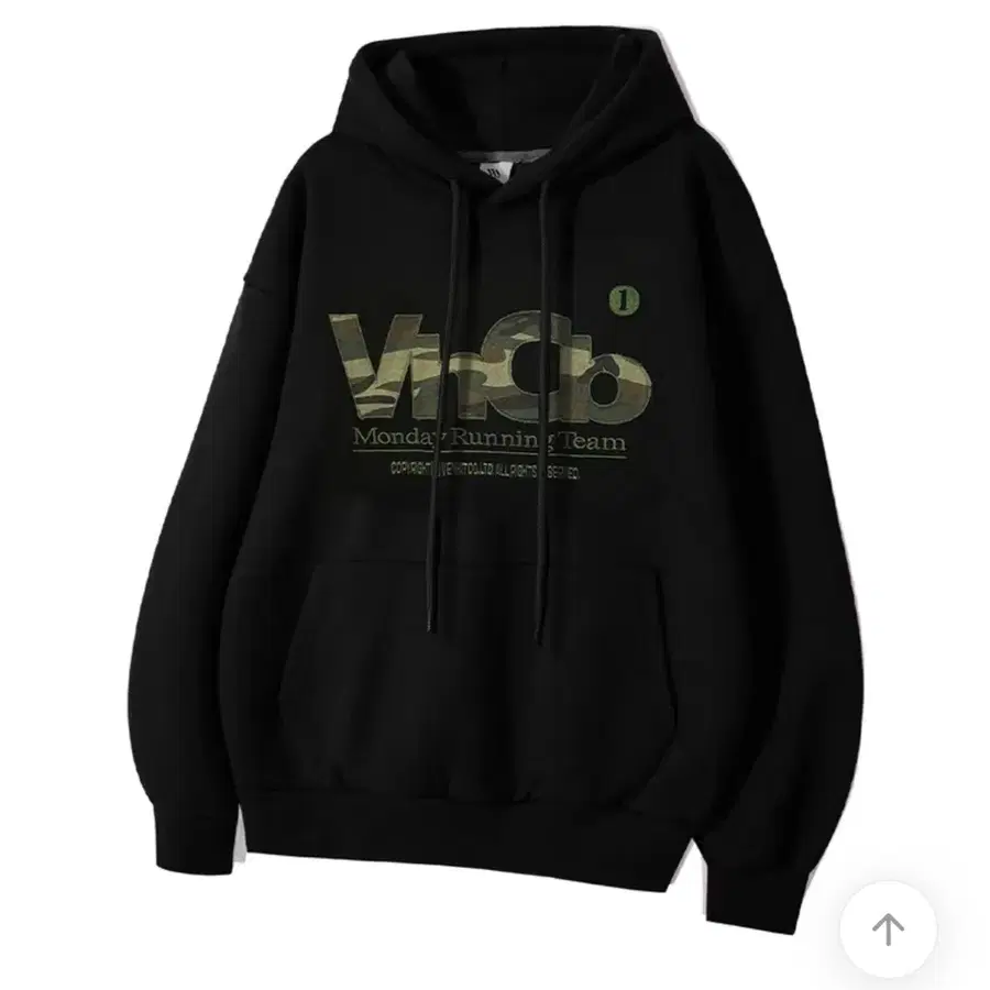 벤힛 MRT 카모 아플리케 후드티 블랙 L