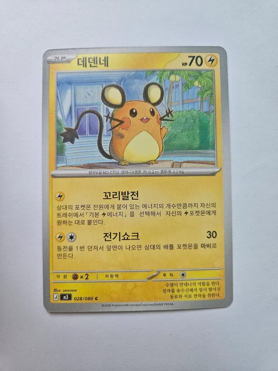 포켓몬 카드 데덴네