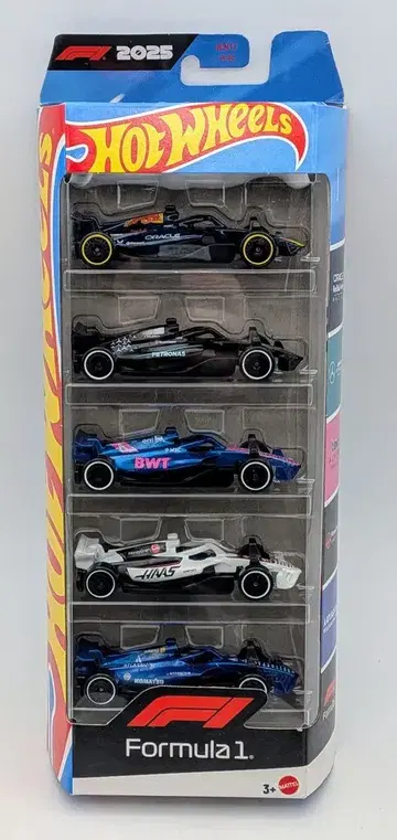 MATTEL 기프트팩 HOTWHEELS 2025 FORMULA 1 5-PACKS JLN11